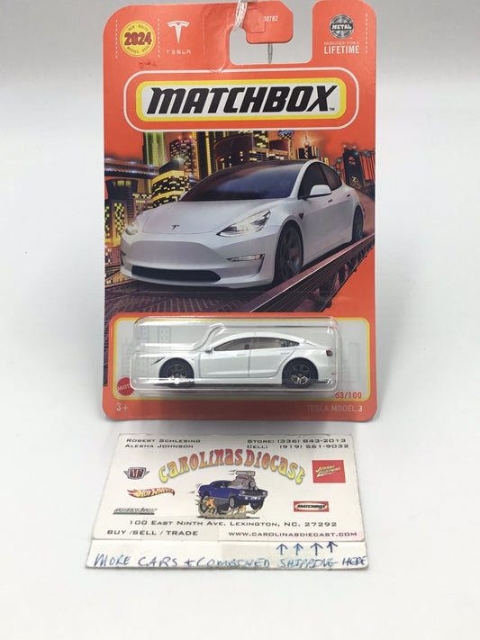 2024 matchbox #53 Tesla Model 3 49G