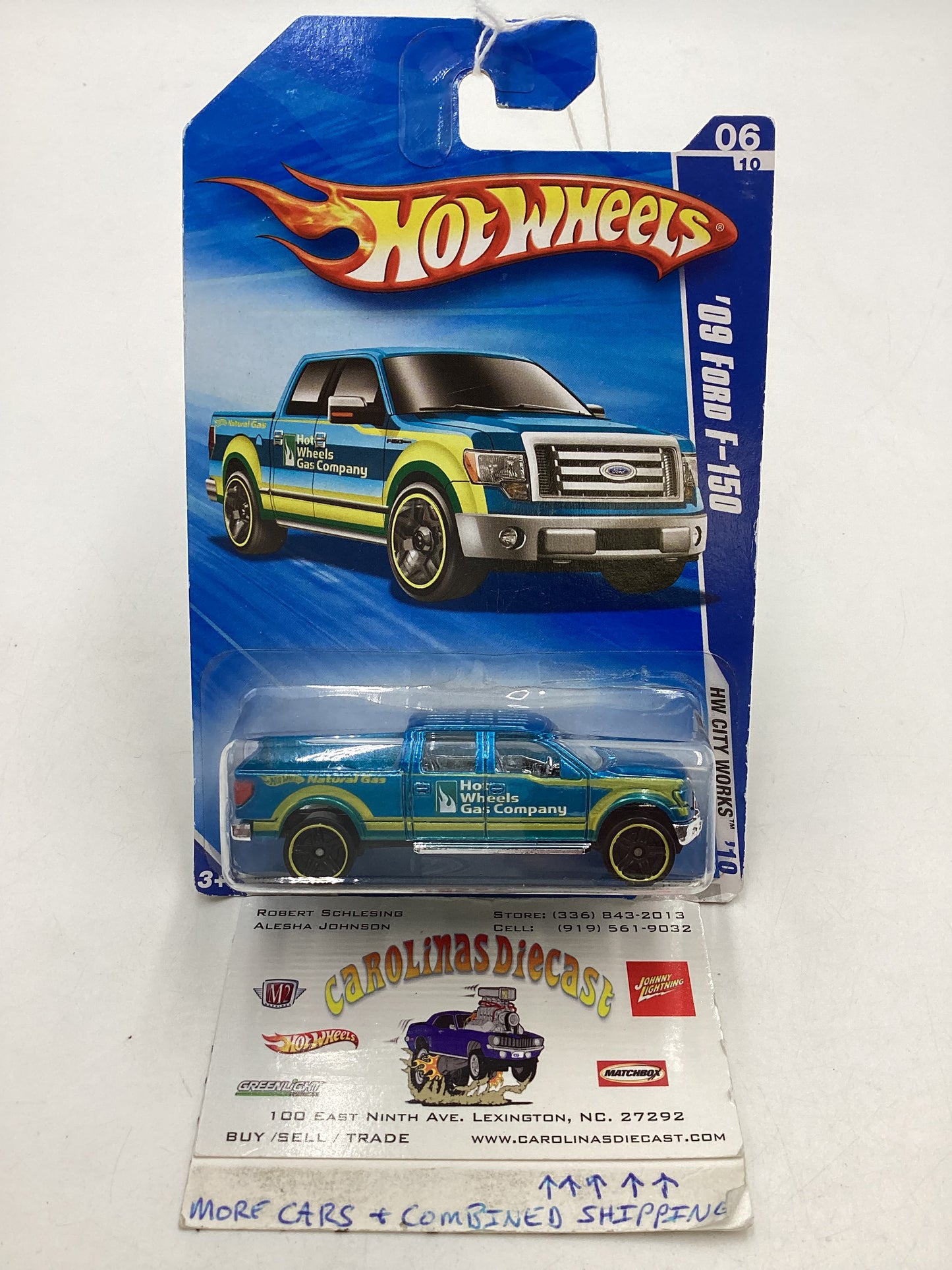 2010 Hot Wheels #114 Blue 09 Ford F-150 28B