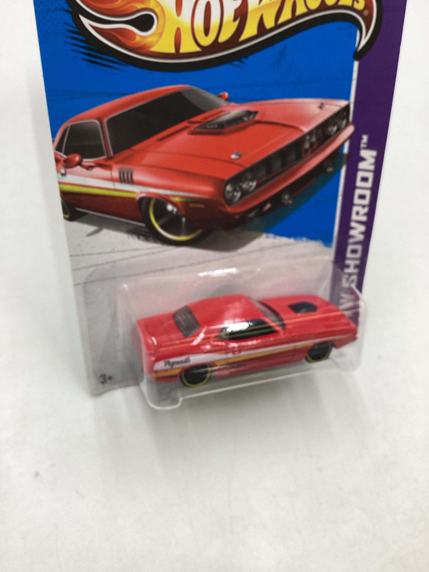 2013 Hot Wheels #234 71 Hemi Cuda Red 41B