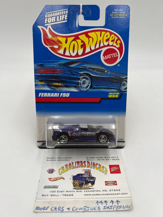 1998 Hot Wheels #855 Ferrari F50 Purple SB Wheels