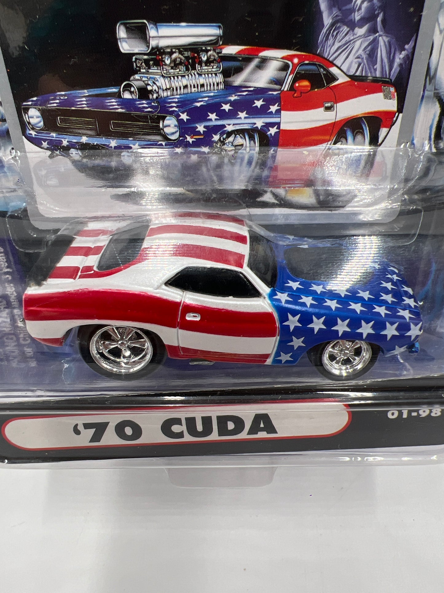 Muscle Machines September 11th, 2001 70 Cuda American Flag 01-98 CHASE Race Version