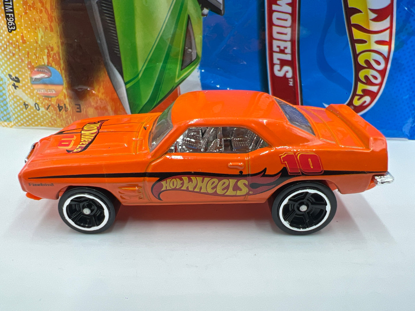 2012 Hot Wheels Mystery Models #4 69 Pontiac Firebird Orange W/Poster
