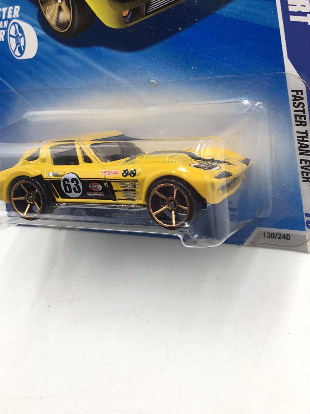 2010 Hot wheels #130 Corvette Grand Sport FTE faster than ever V4