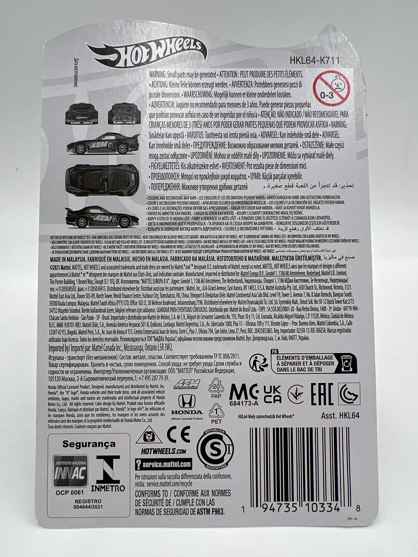 2023 Hot Wheels Legends Tour Honda S2000 Purple W/Protector