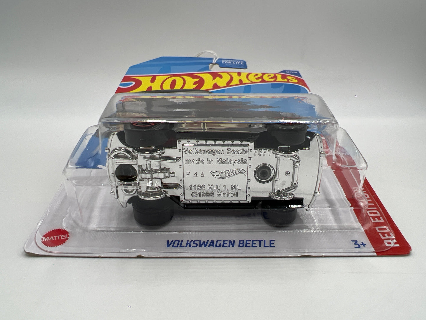 2022 Hot Wheels Target Exclusive Red Edition #42 Volkswagen Beetle Black