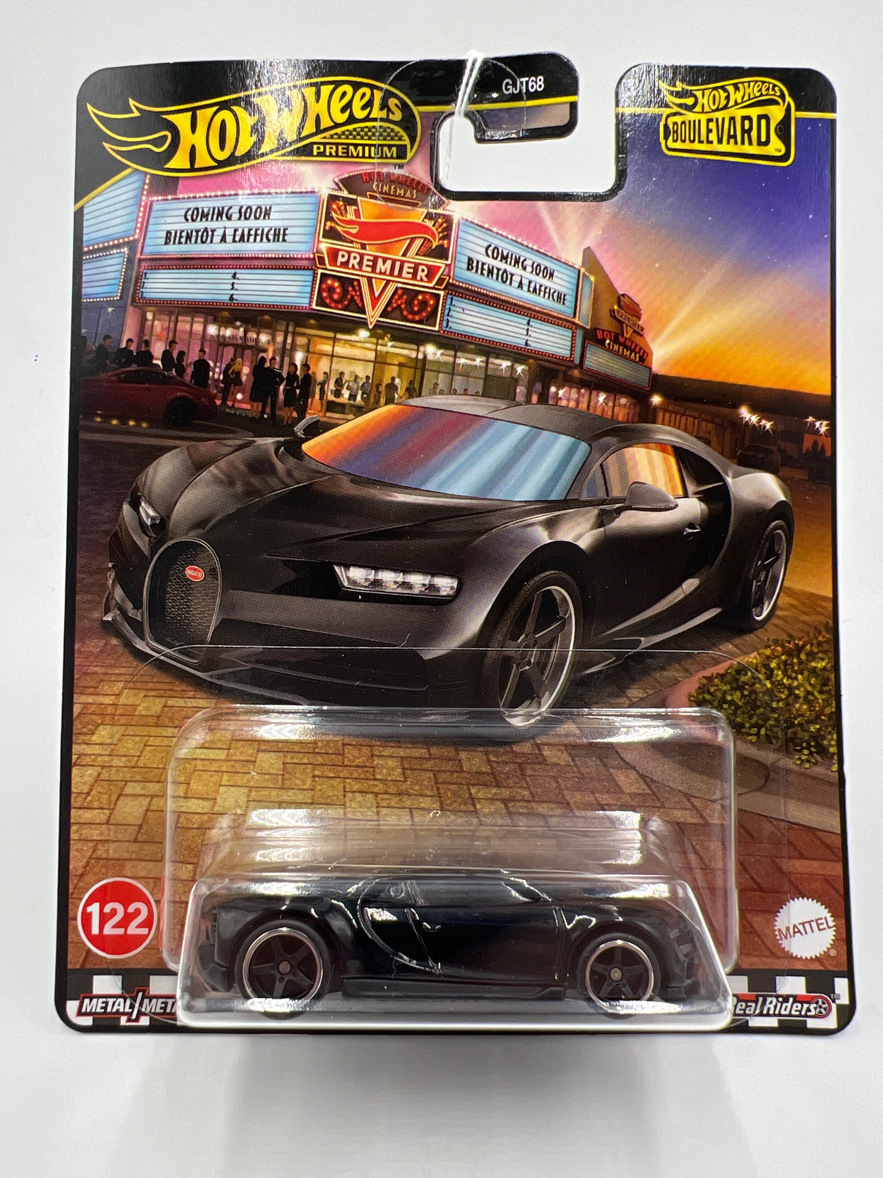2025 Hot Wheels Premium Boulevard #122 16 Bugatti Chiron Black