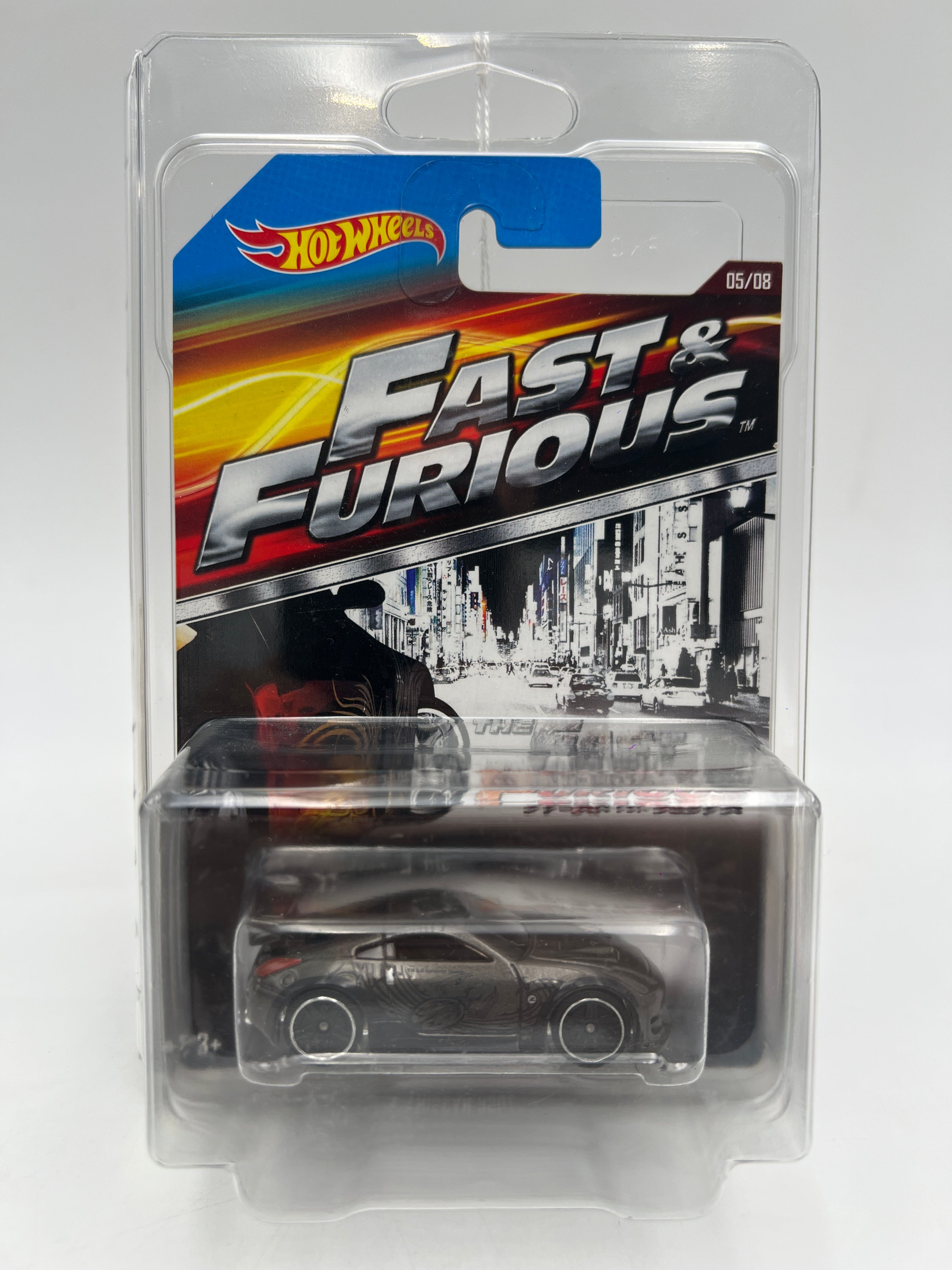 Hot Wheels Fast And Furious #5 Nissan 350Z Black/Gray W/Protector