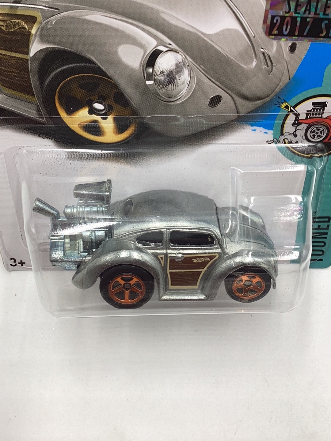 2017 hot wheels Zamac #7 Volkswagen Beetle factory sealed sticker 147D