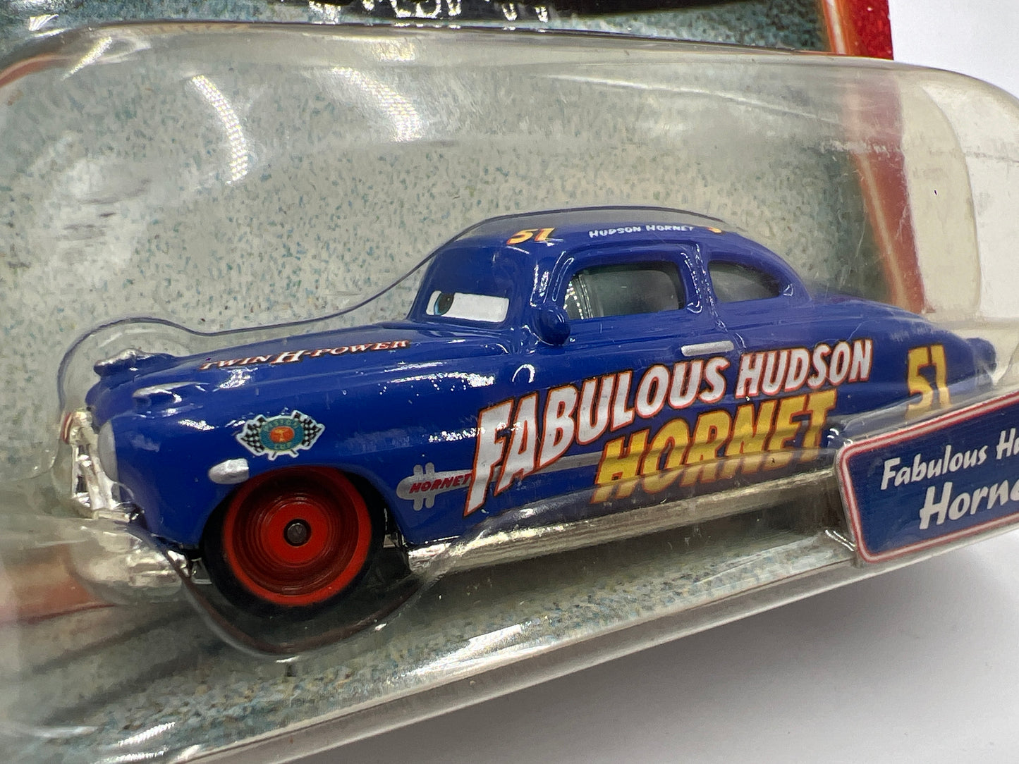 Disney Pixar Cars Supercharged Fabulous Hudson Hornet W/Red Wheels 1 140B