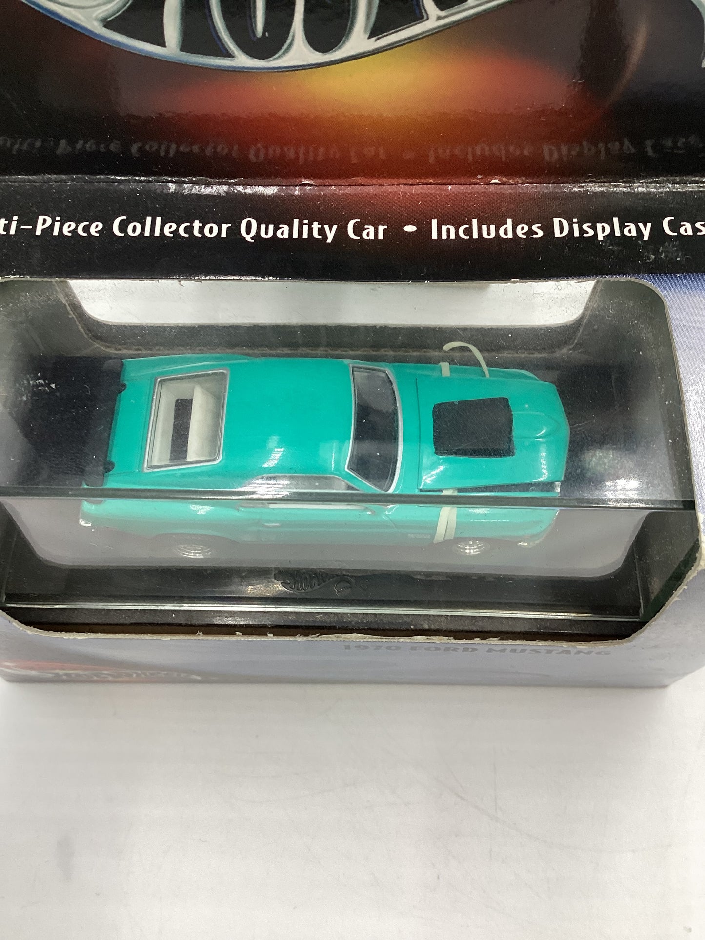 Hot Wheels Premium 100% Black Box 1970 Ford Mustang Teal (2)