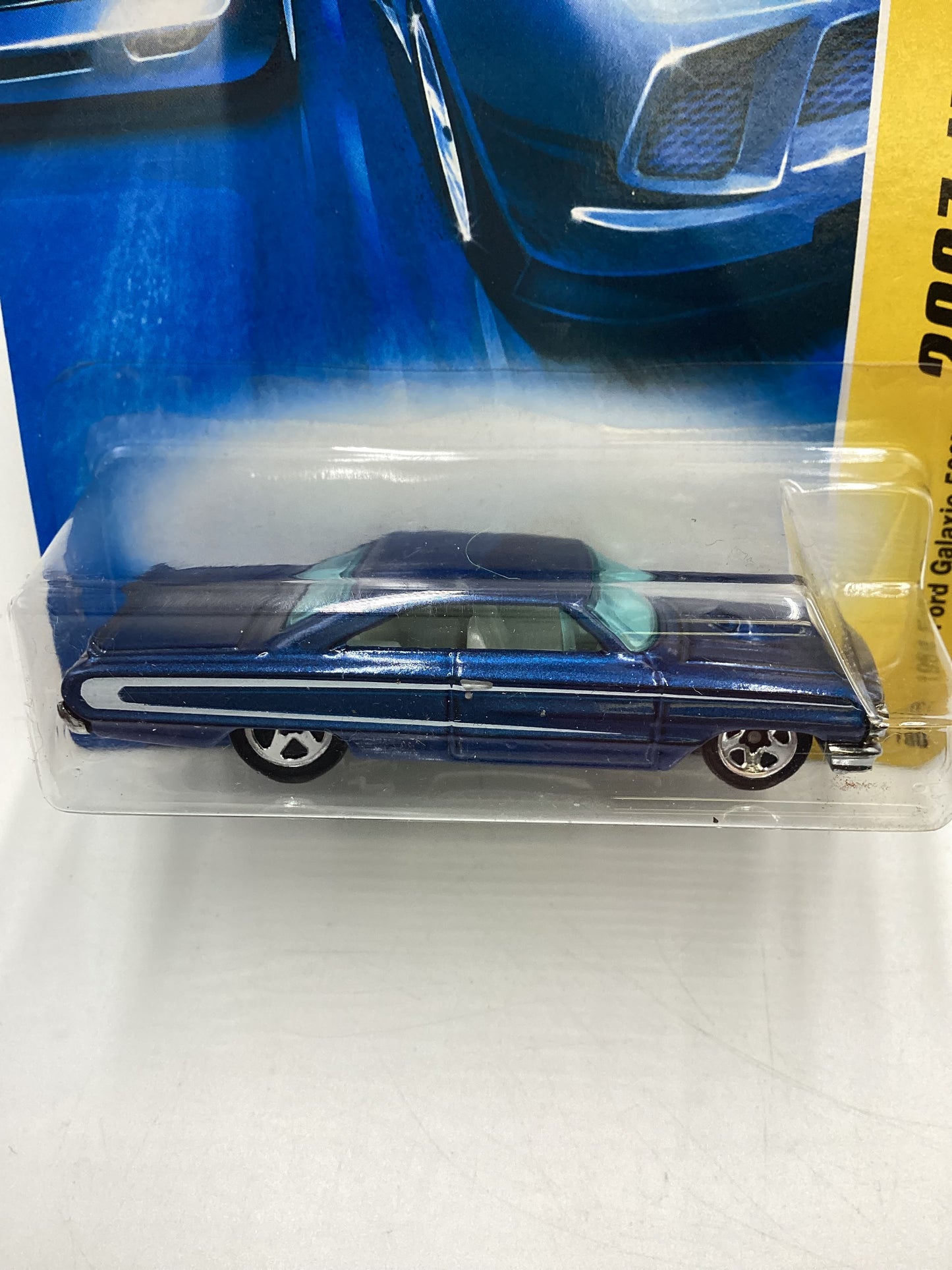 2007 Hot Wheels New Models #18 1964 Ford Galaxie 500XL Blue 24D