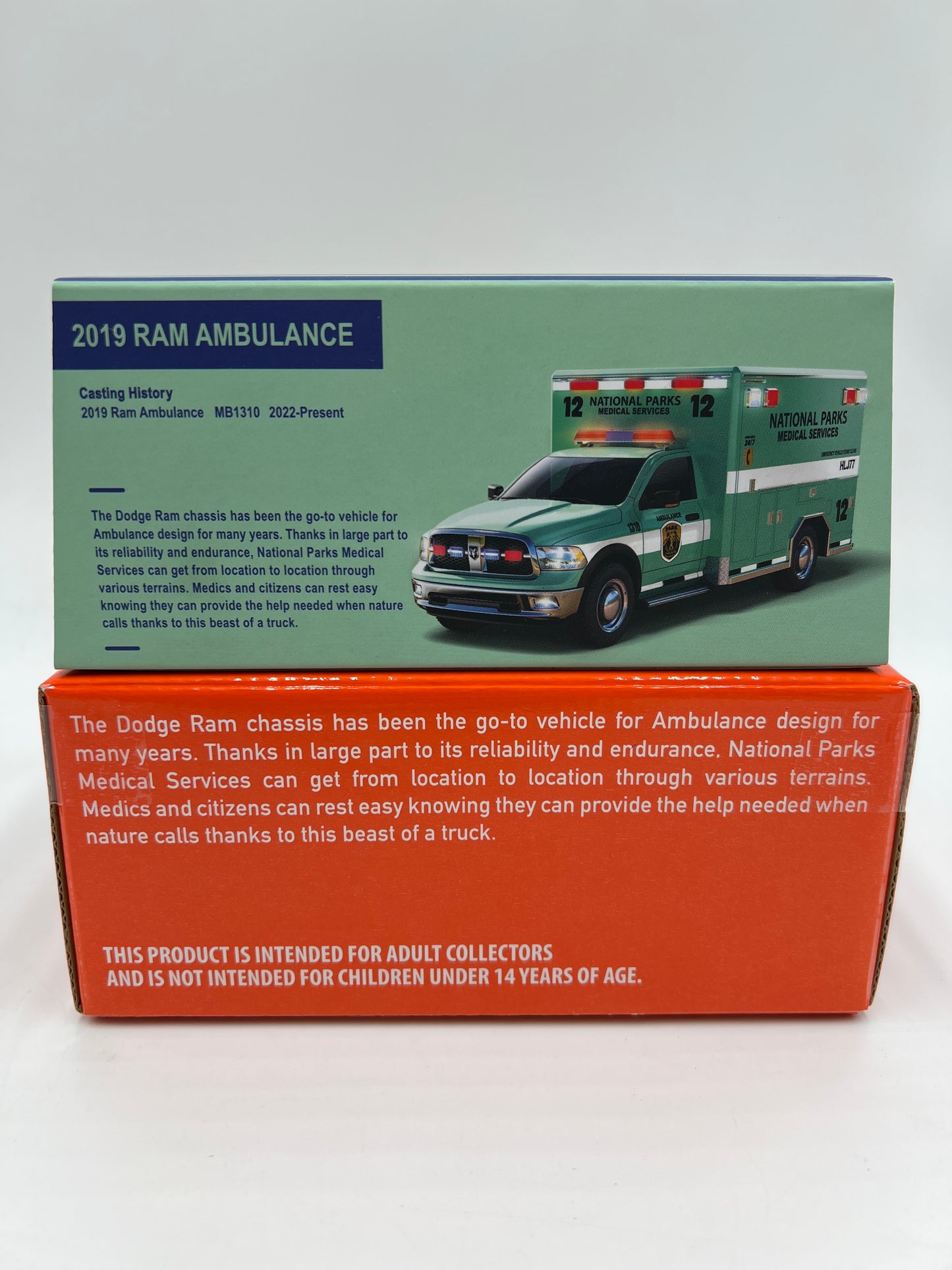 Matchbox RLC Mattel Creations 2019 Ram Ambulance National Parks Green