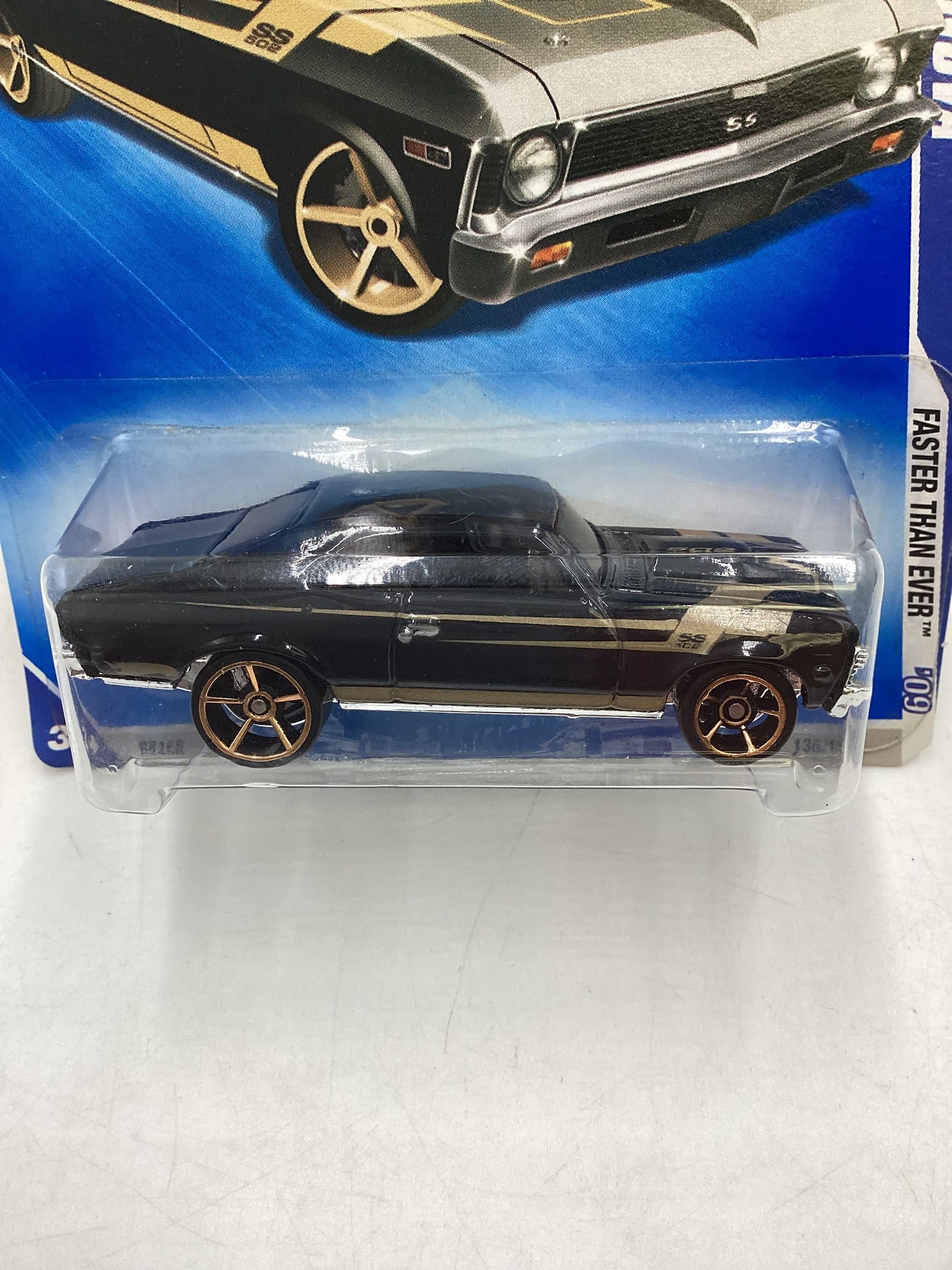 2009 Hot Wheels #136 Chevy Nova Black