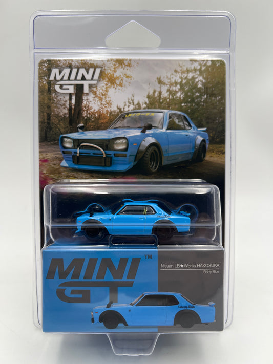 Mini GT #1169 Nissan LB Works HAKOSUKA Baby Blue