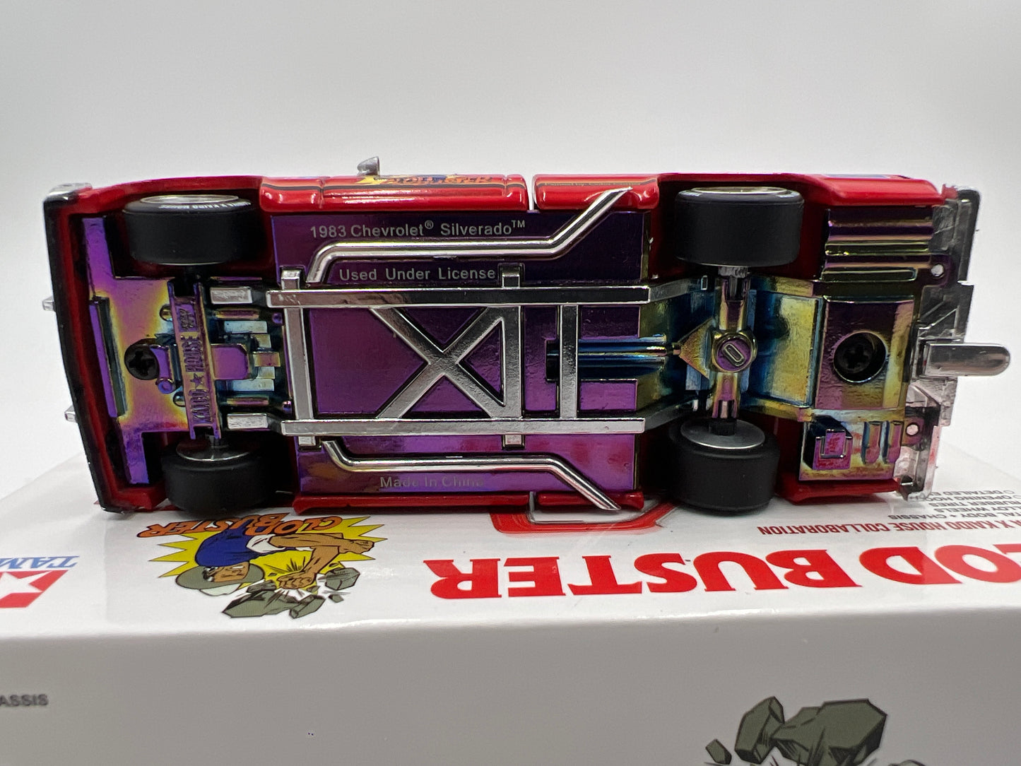 Mini GT x Kaido House #130 Chevrolet Silverado Tamiya x Kaido House Clod Buster Orange