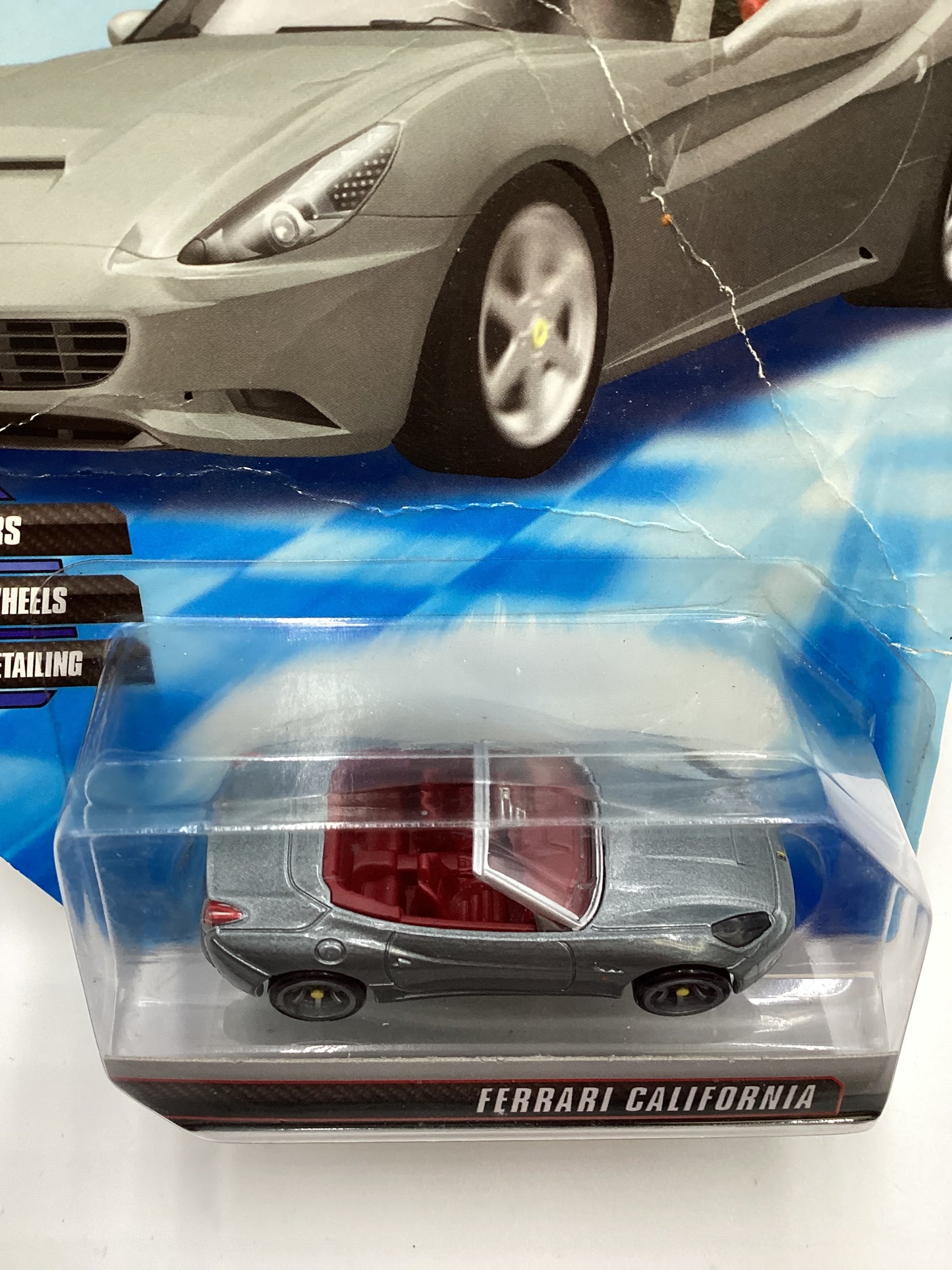 Hot wheels Speed Machines Ferrari California Gray *Bad Card*