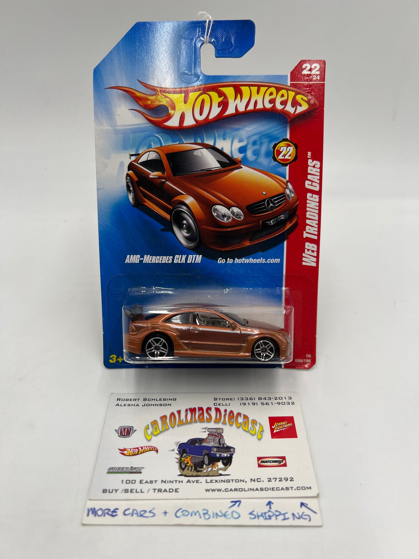 2008 Hot Wheels Web Trading Cars #98 AMG-Mercedes CLK DTM Copper