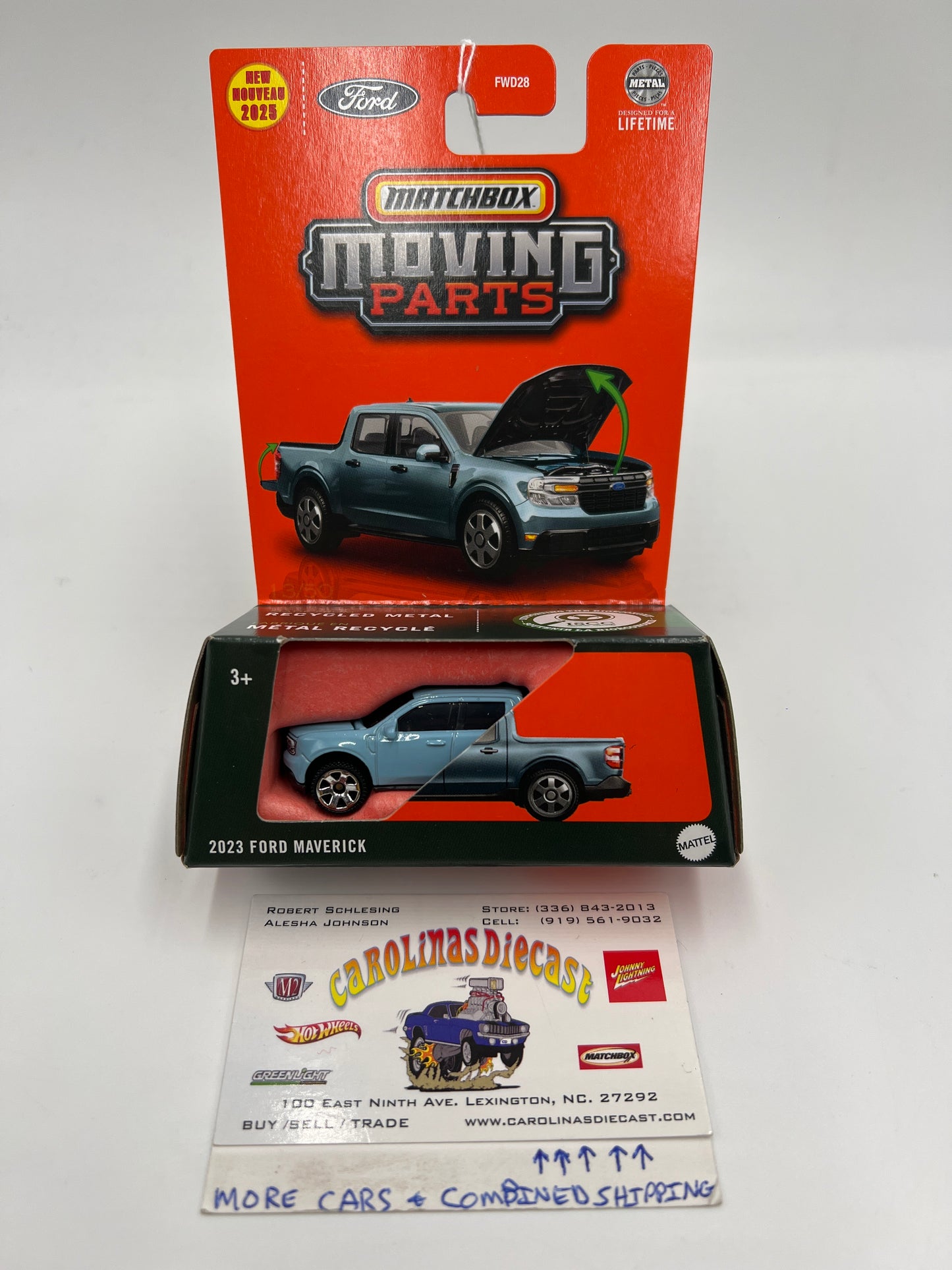 2025 Matchbox Moving Parts #13 2023 Ford Maverick Light Blue 167K