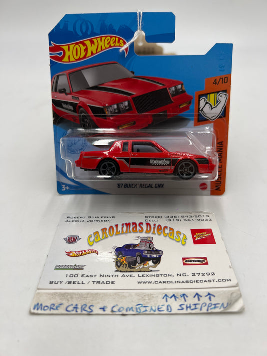 2021 Hot Wheels Muscle Mania #218 87 Buick Regal GNX Red Short Card 39H