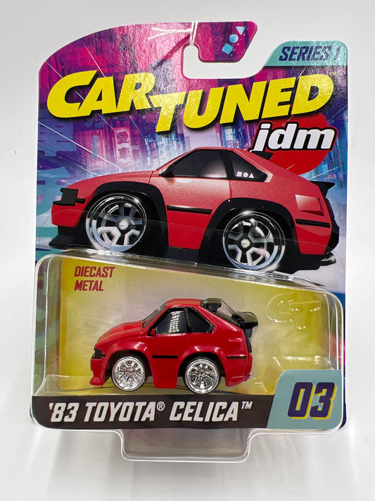 2025 MGA Car Tuned JDM Series 1 #3 83 Toyota Celica Red