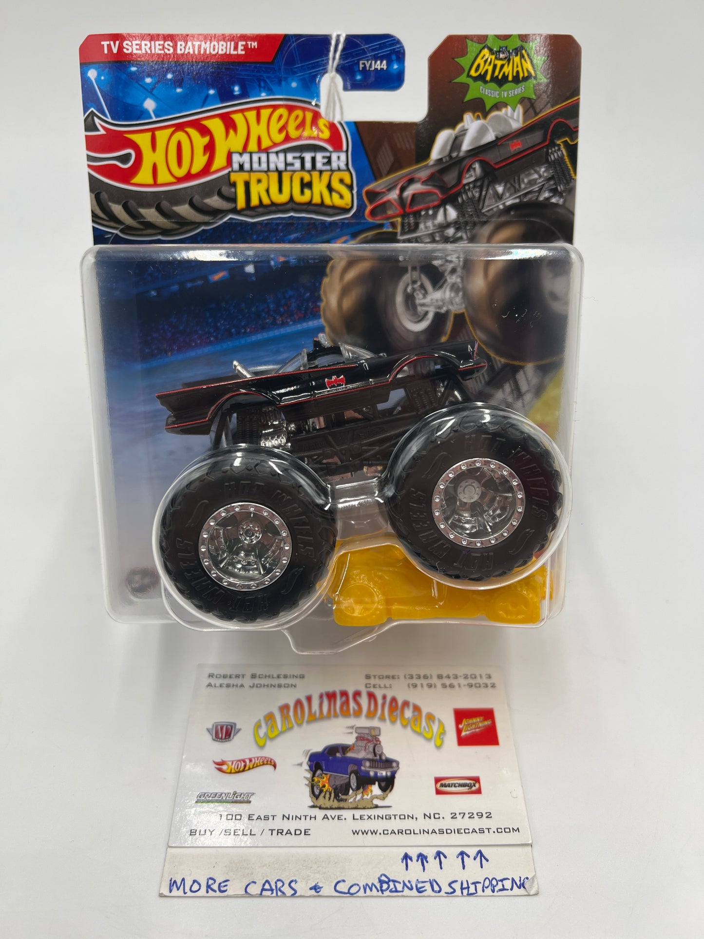 2025 Hot Wheels Monster Trucks Batman TV Series Batmobile Black 134E