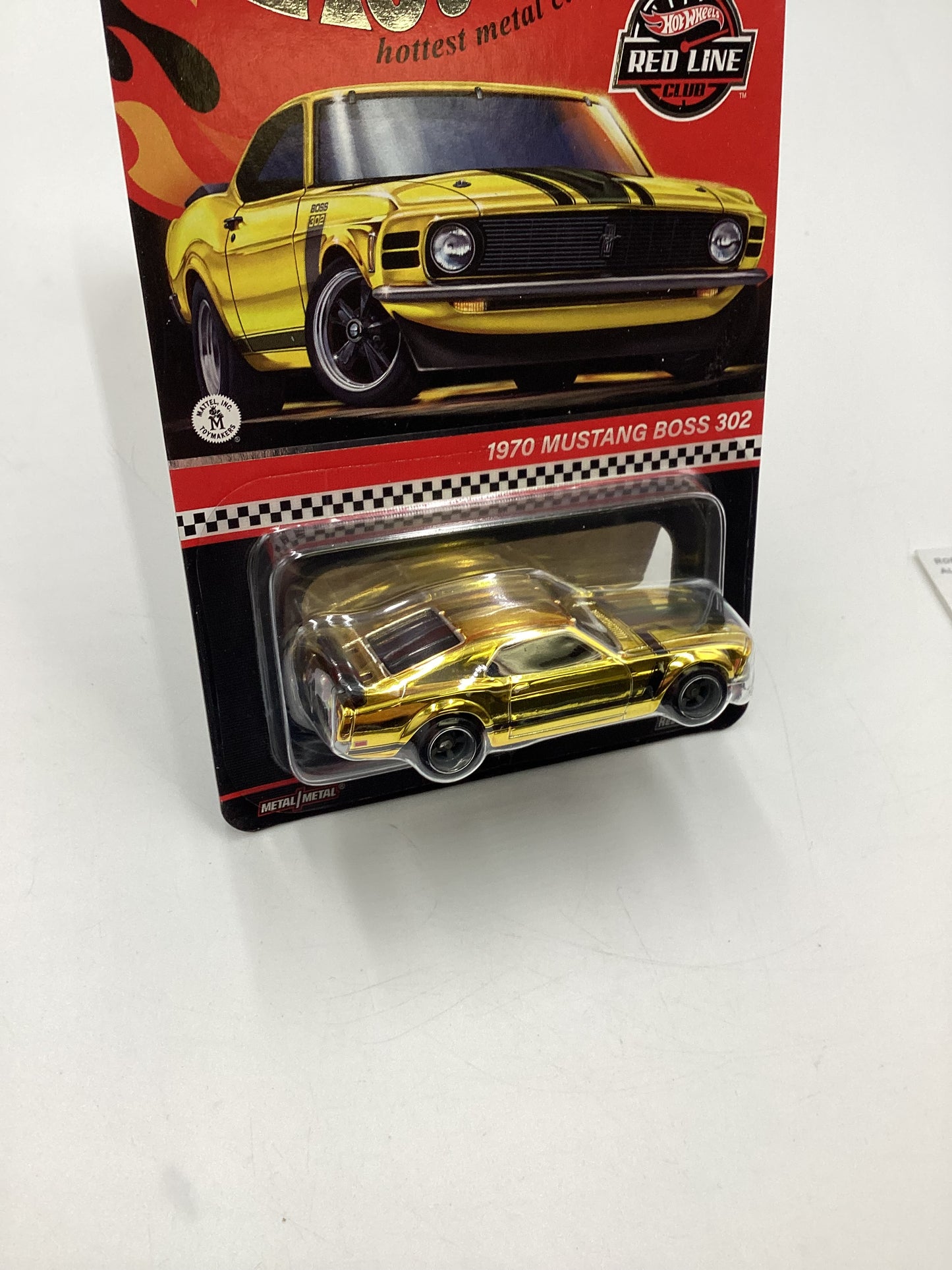 2024 Hot Wheels RLC 1970 Ford Mustang Boss 302 Gold with protector