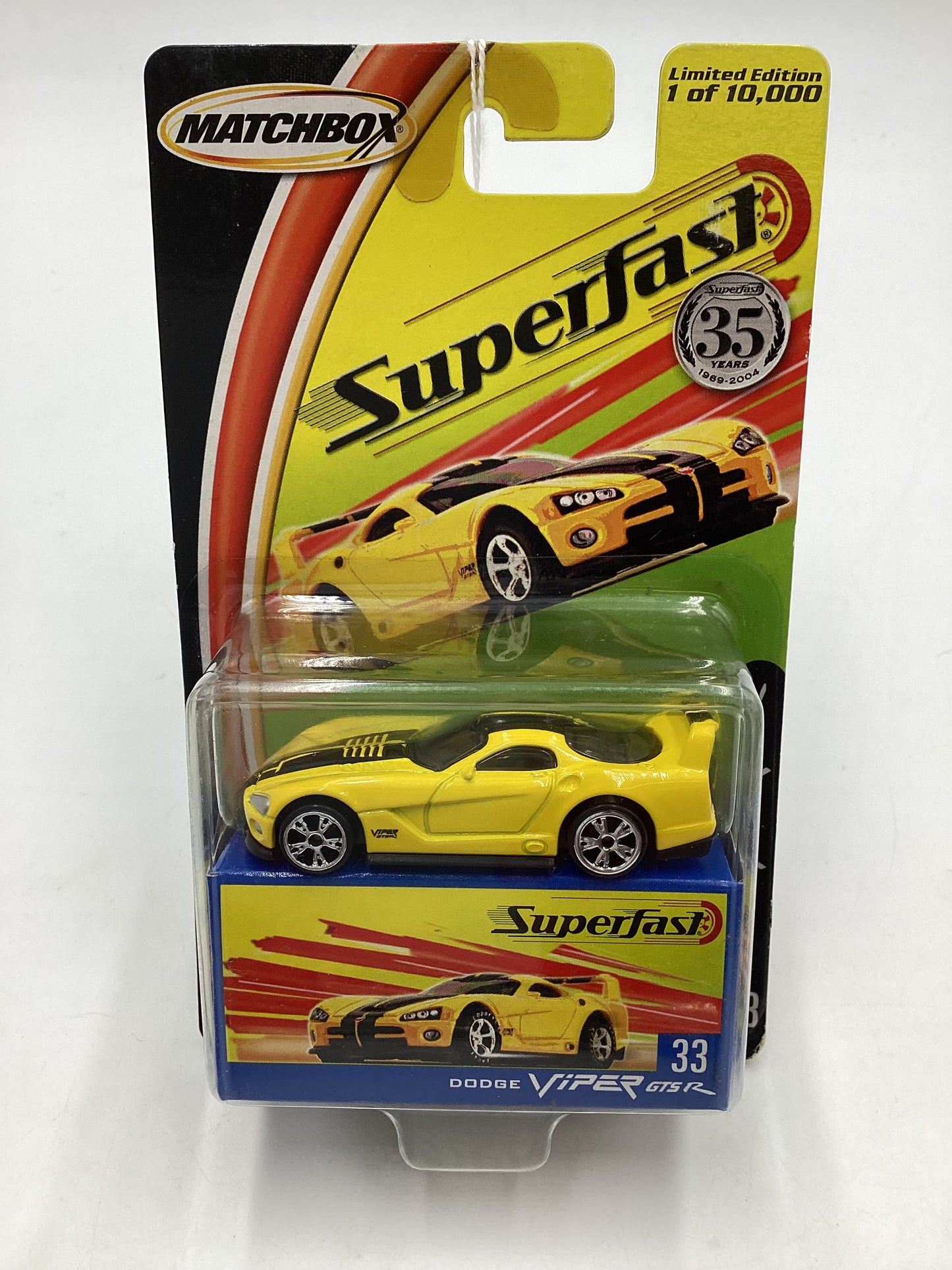 Matchbox Superfast #33 Dodge Viper GTSR Yellow 170G