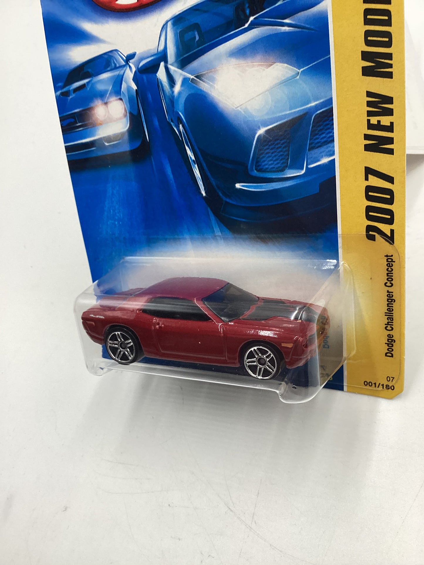 2007 Hot Wheels New Models #1 Dodge Challenger Concept Red 41D