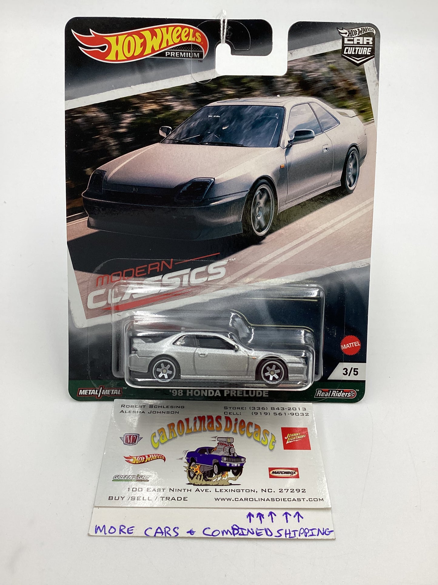 Hot Wheels Premium Car Culture Modern Classics #3 98 Honda Prelude 252D
