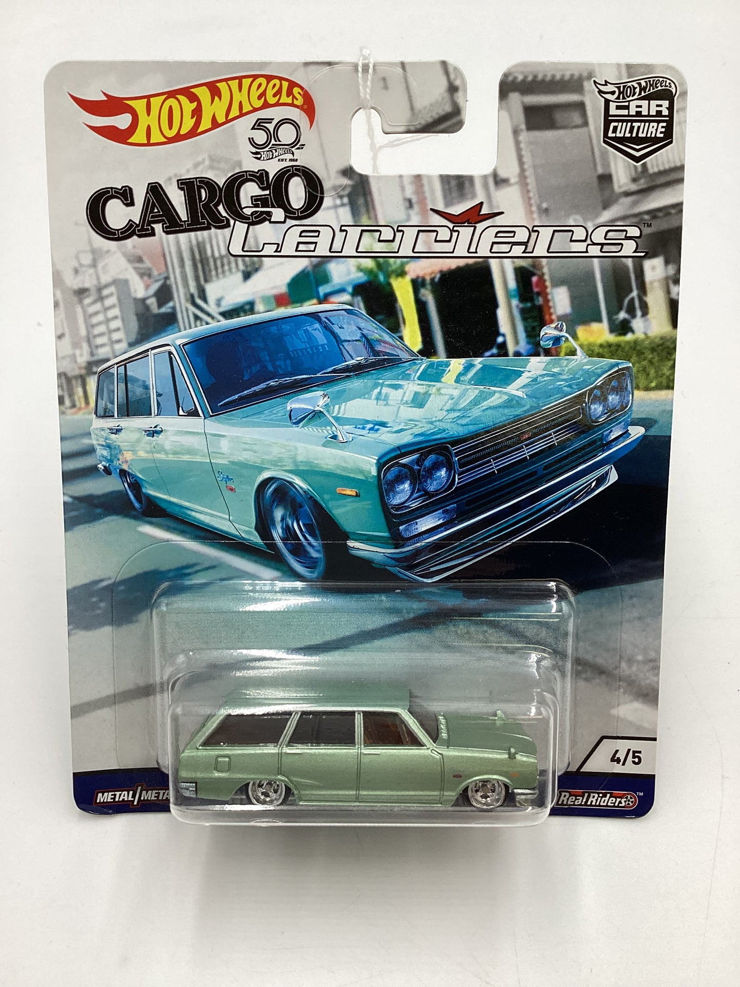 Hot wheels Car Culture Cargo Carriers #4 Nissan C10 Skyline Wagon Green