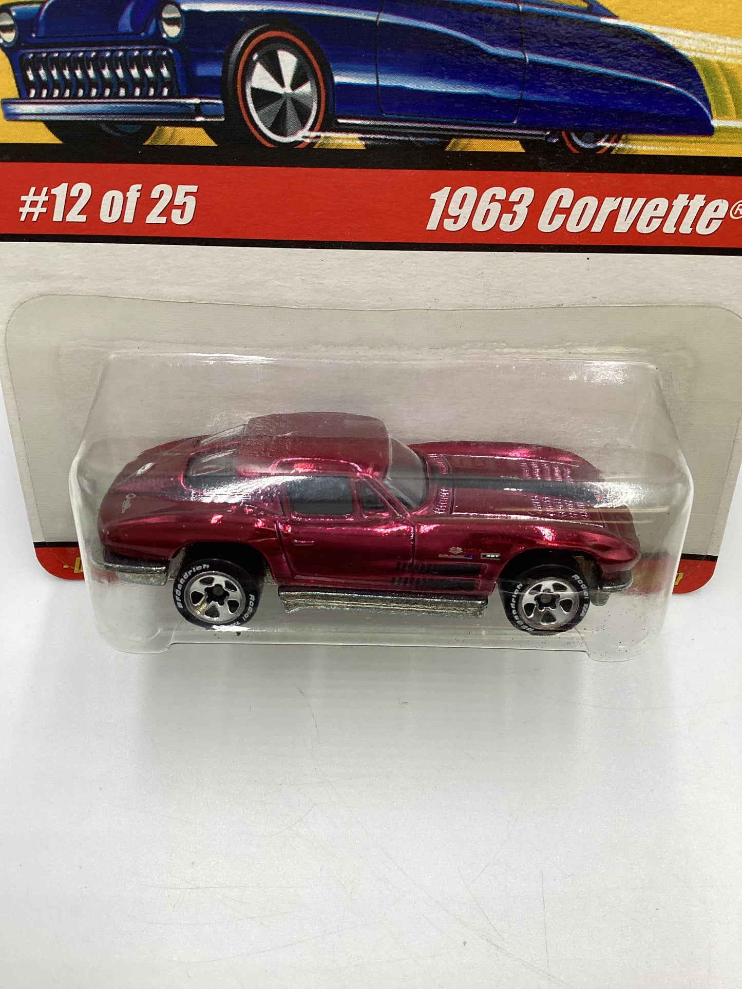 Hot Wheels Classics Series 1 #12 1963 Corvette Magenta SR