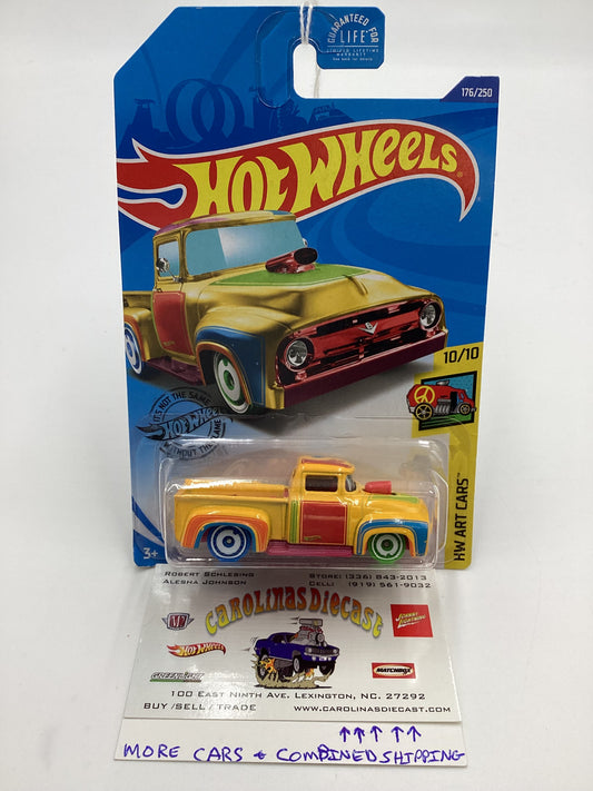 2020 HOT WHEELS TREASURE HUNT #176 Custom 56 Ford Truck Yellow 277B