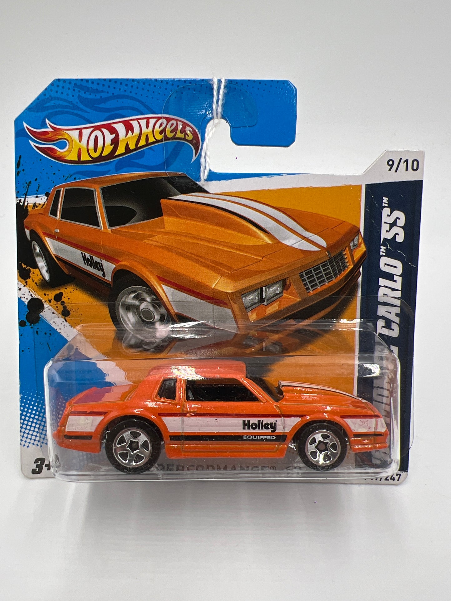 2012 Hot Wheels Short Card Performance #149 86 Monte Carlo SS Orange Holley