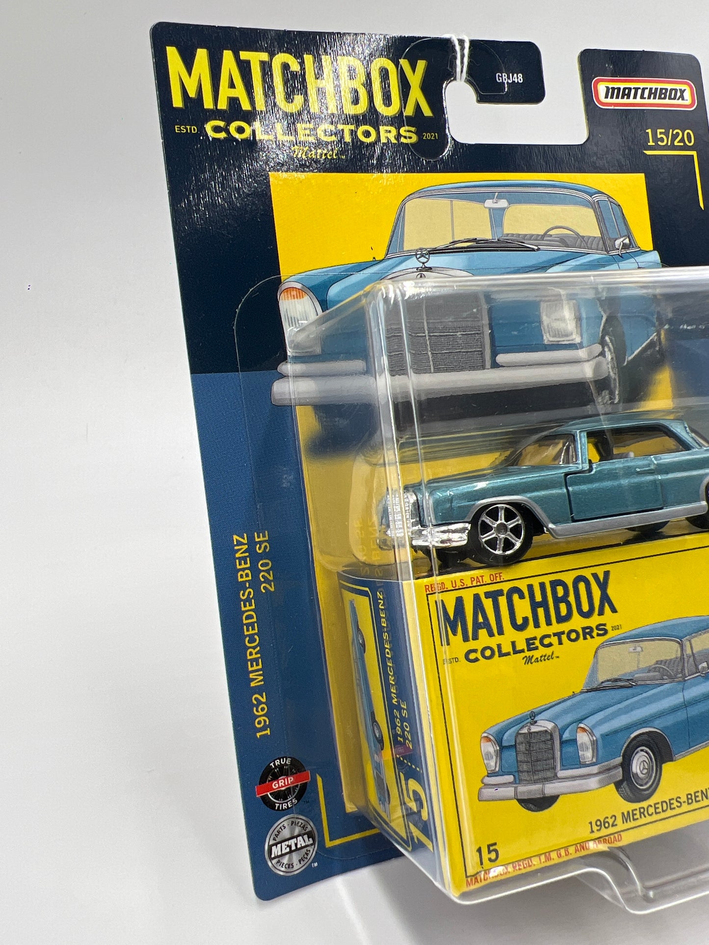 Matchbox Collectors #15 1962 Mercedes-Benz 220 SE Blue 169P