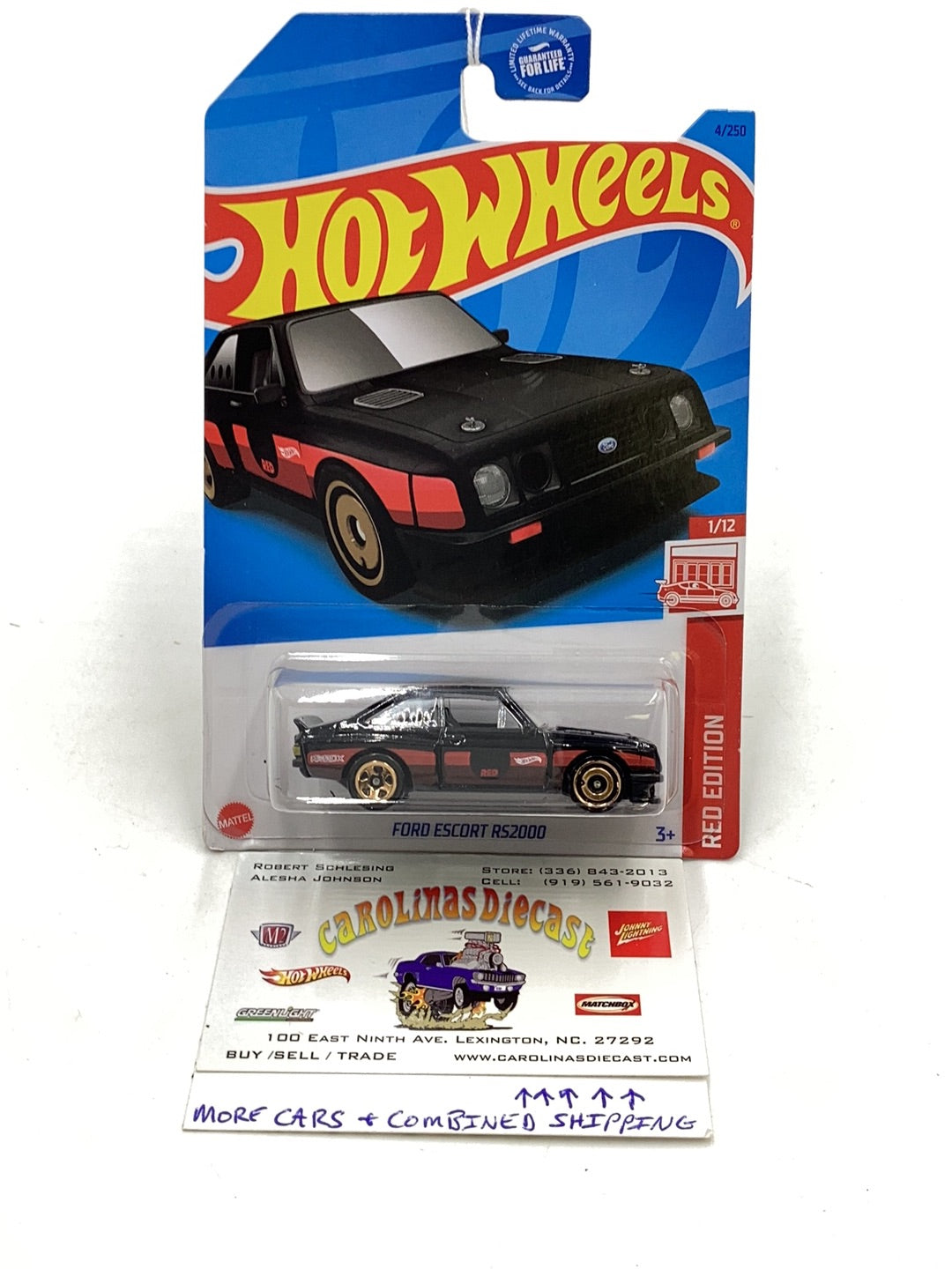 Hot wheels Red edition #4 Ford Escort RS2000 150E