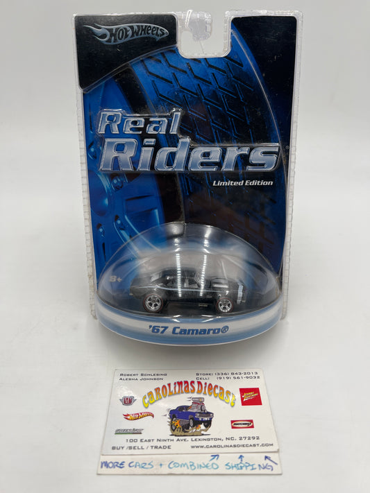 Hot Wheels Premium Real Riders Limited Edition 67 Camaro Black