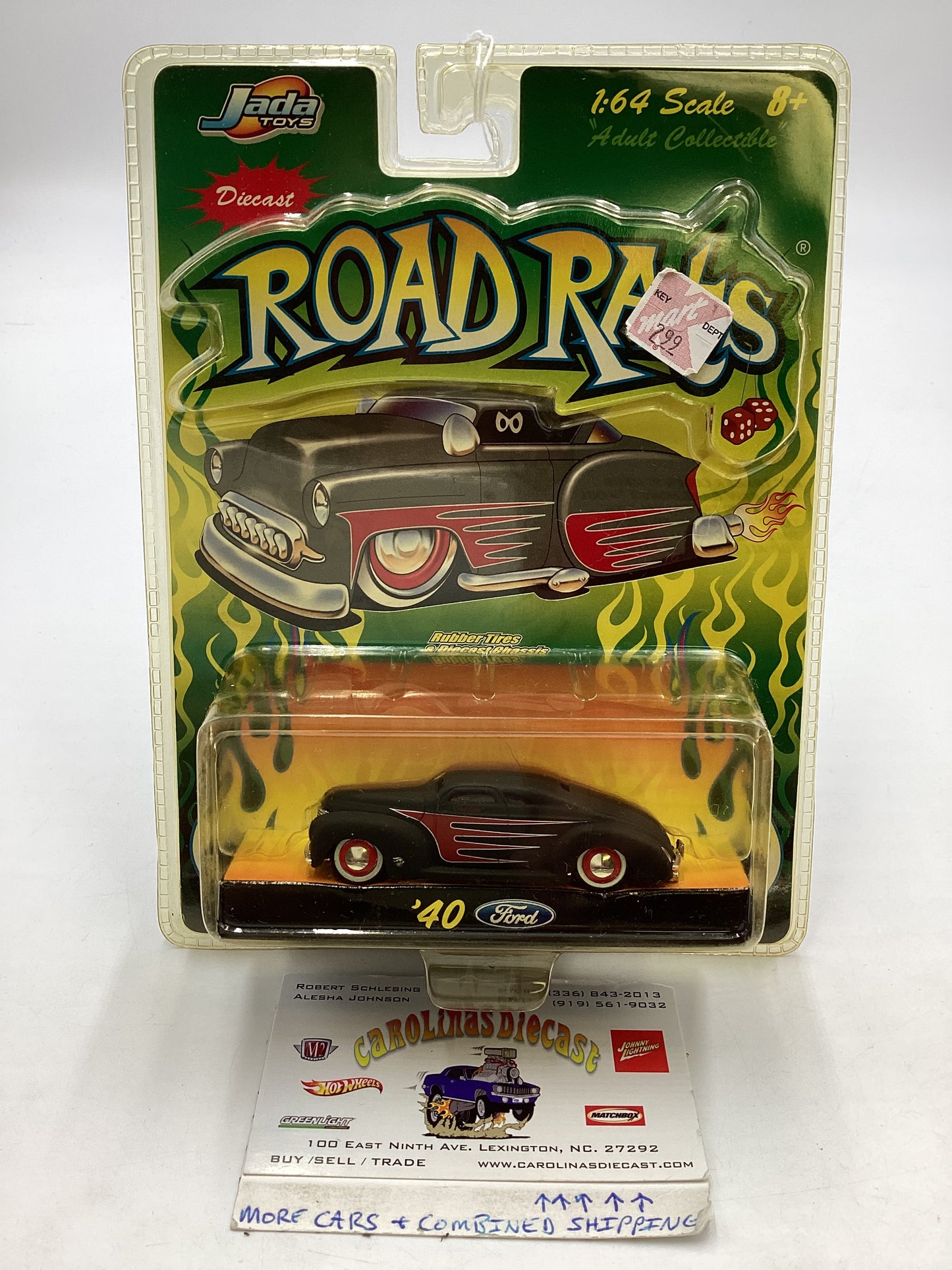 Jada Diecast Road Rats 40 Ford Matte Black 212E