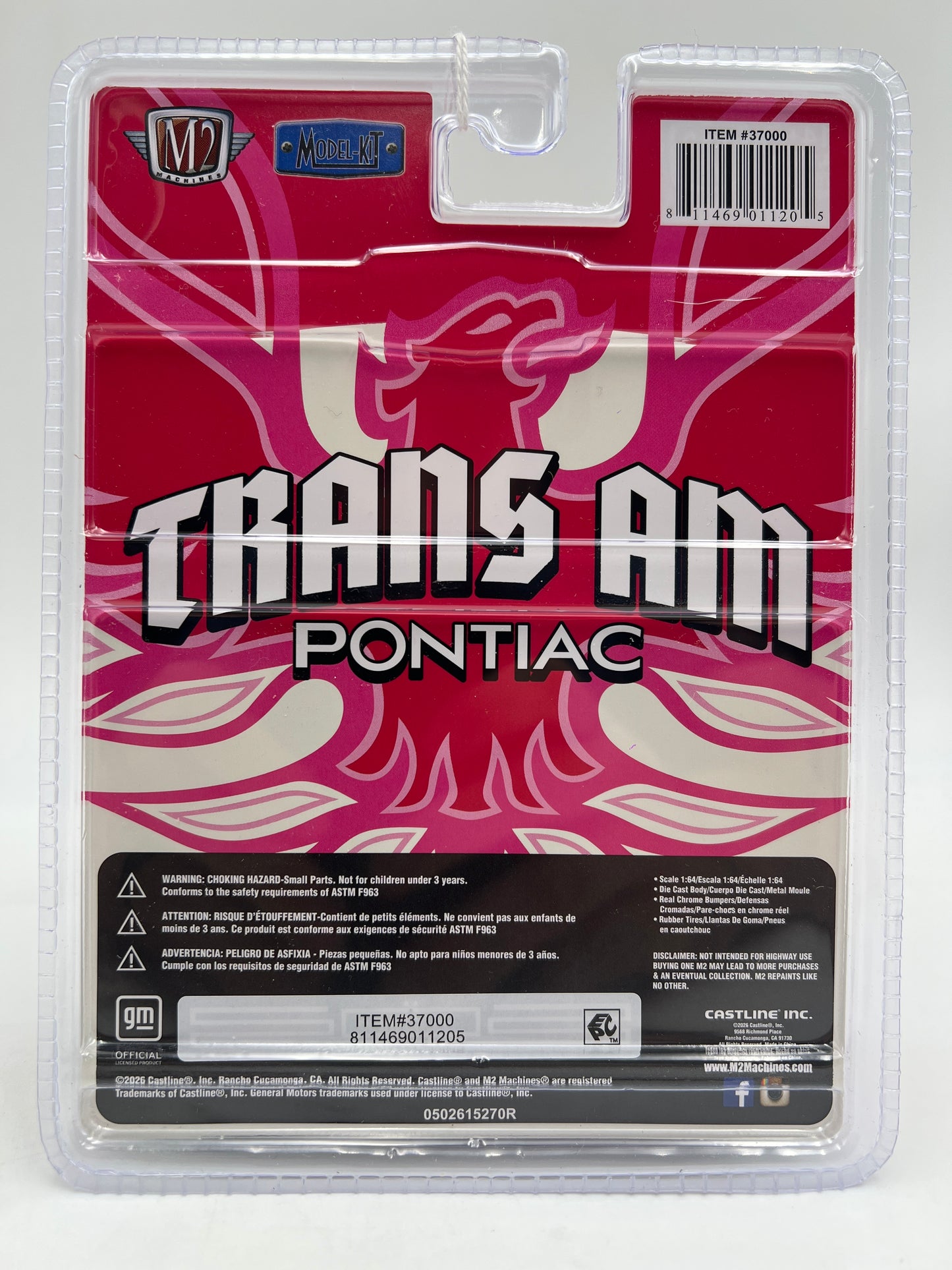 2026 M2 Machines R87 Model Kits CHASE 1977 Pontiac Firebird Trans Am T-Top Pink