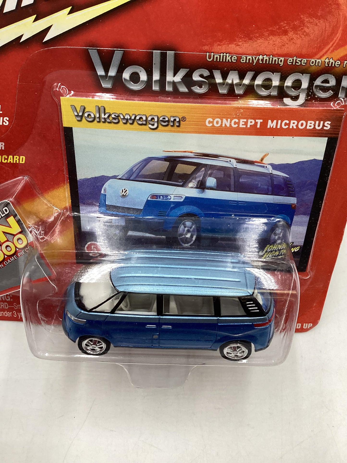 Johnny Lightning Volkswagen Microbus Concept Blue 220G