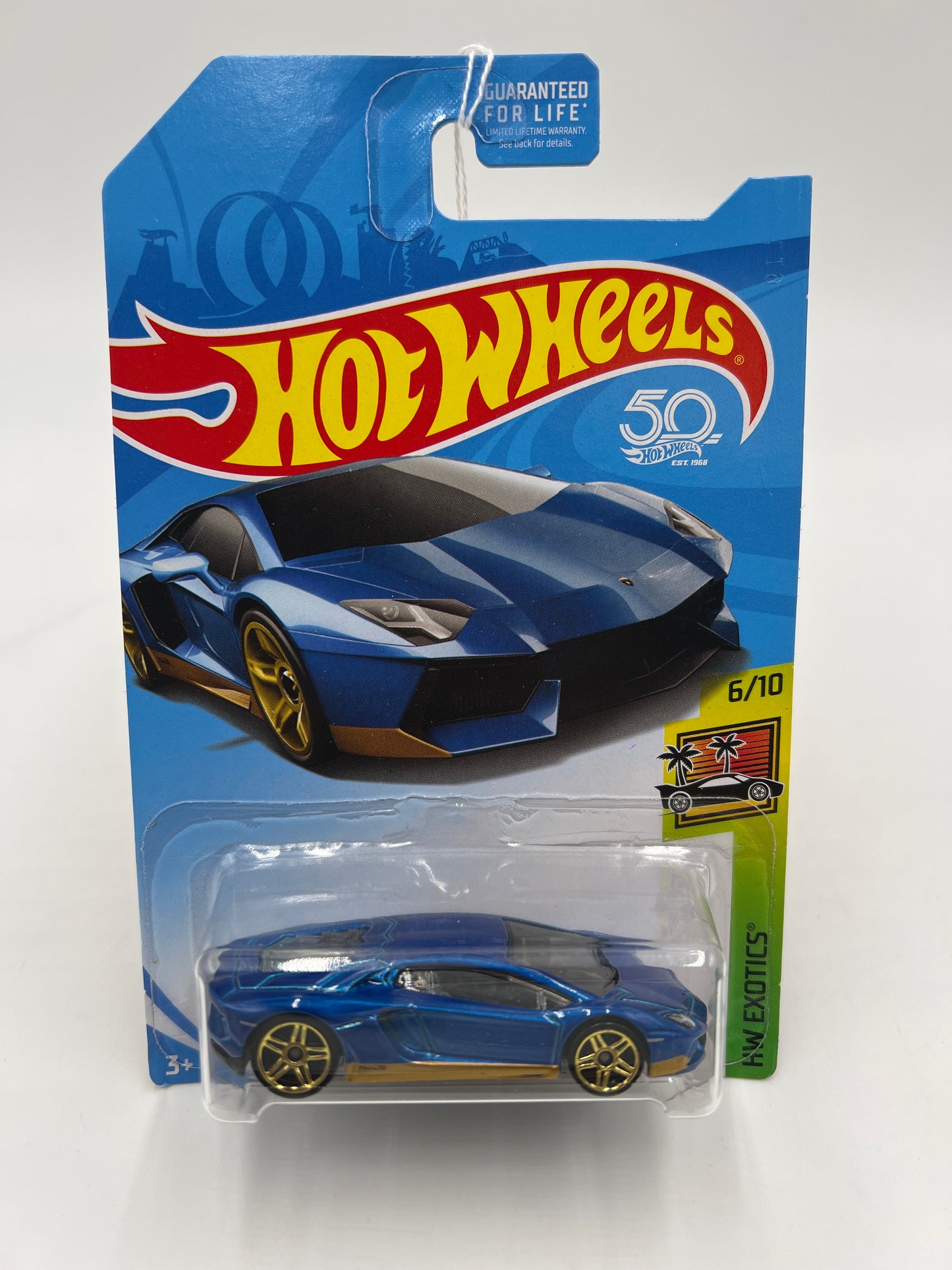 2018 Hot Wheels Lamborghini Aventador Miura Homage Kmart Exclusive Blue 237F