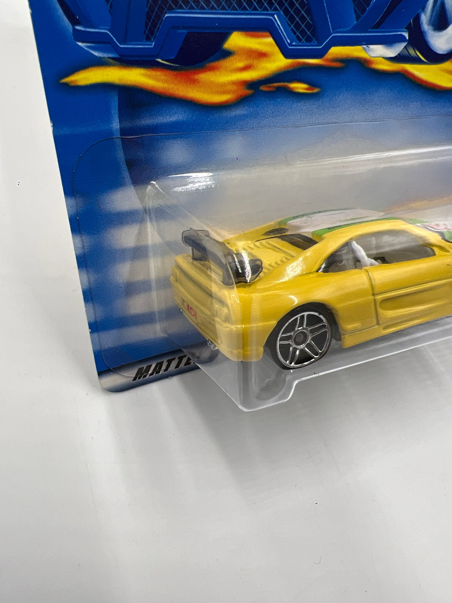 2001 Hot Wheels #191 Ferrari F355 Yellow PR5 Wheels