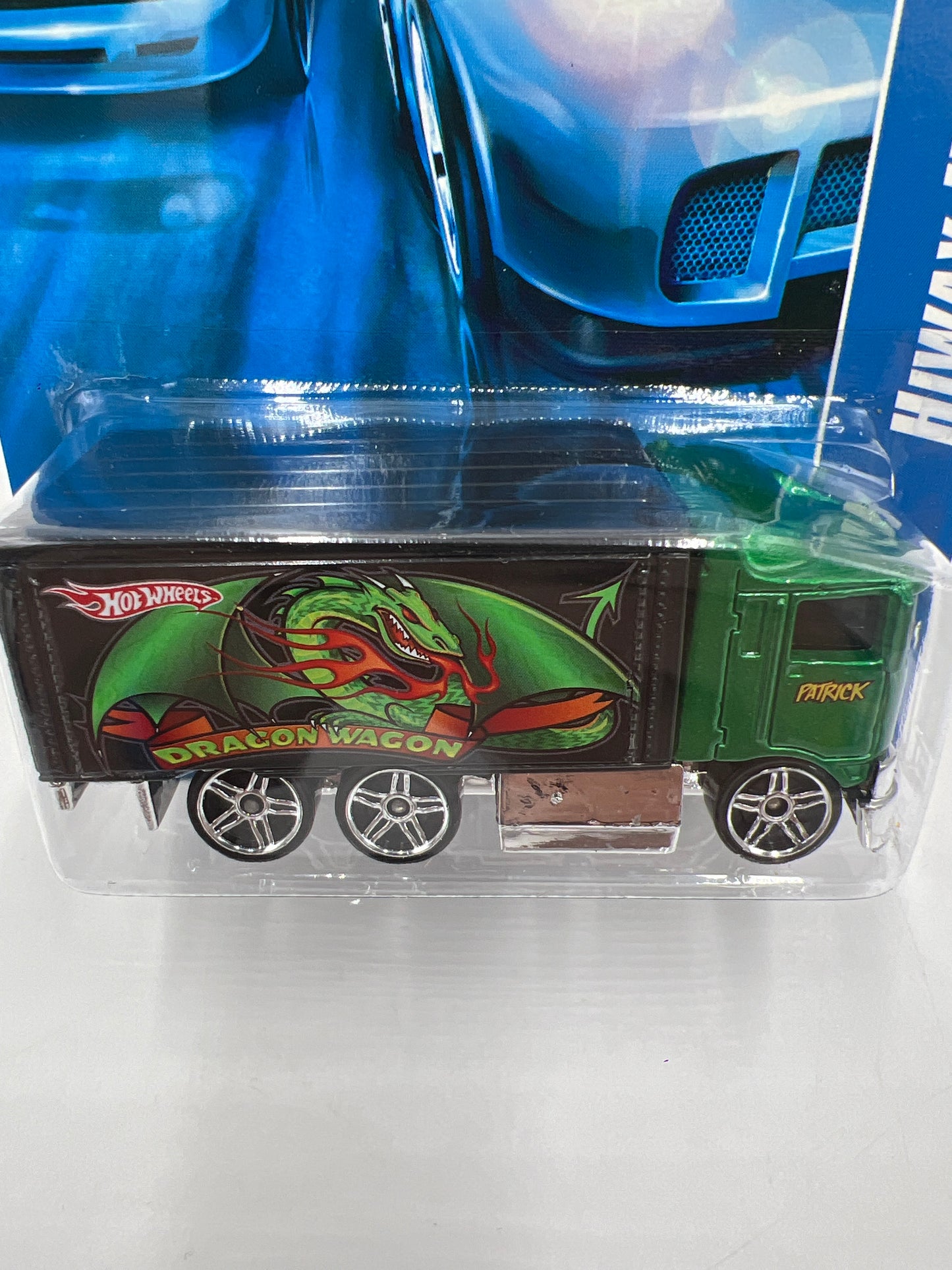 2007 Hot Wheels Hiway Hauler Dragon Wagon Green