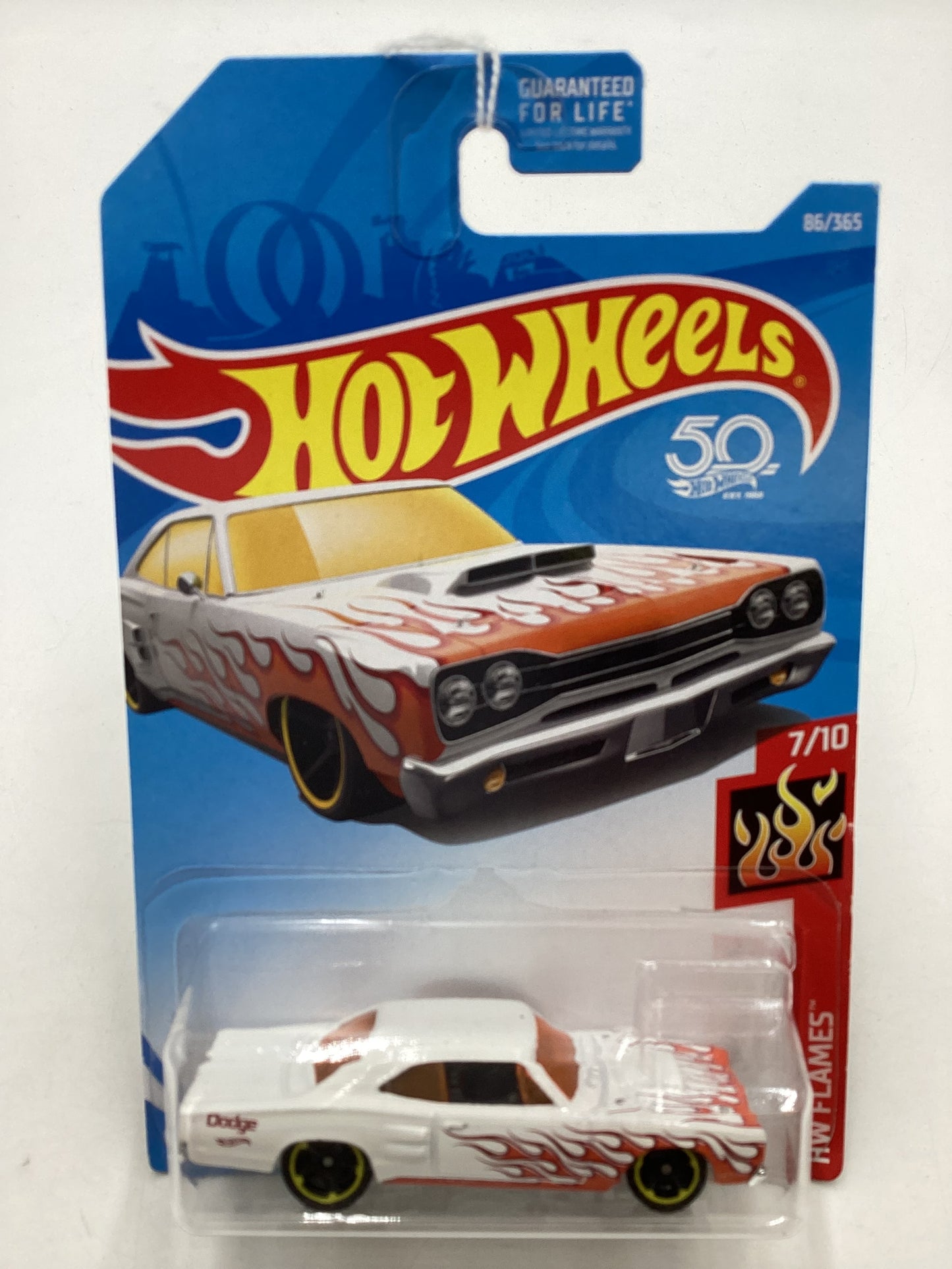 2018 Hot Wheels #086 White 69 Dodge Coronet Superbee 41A