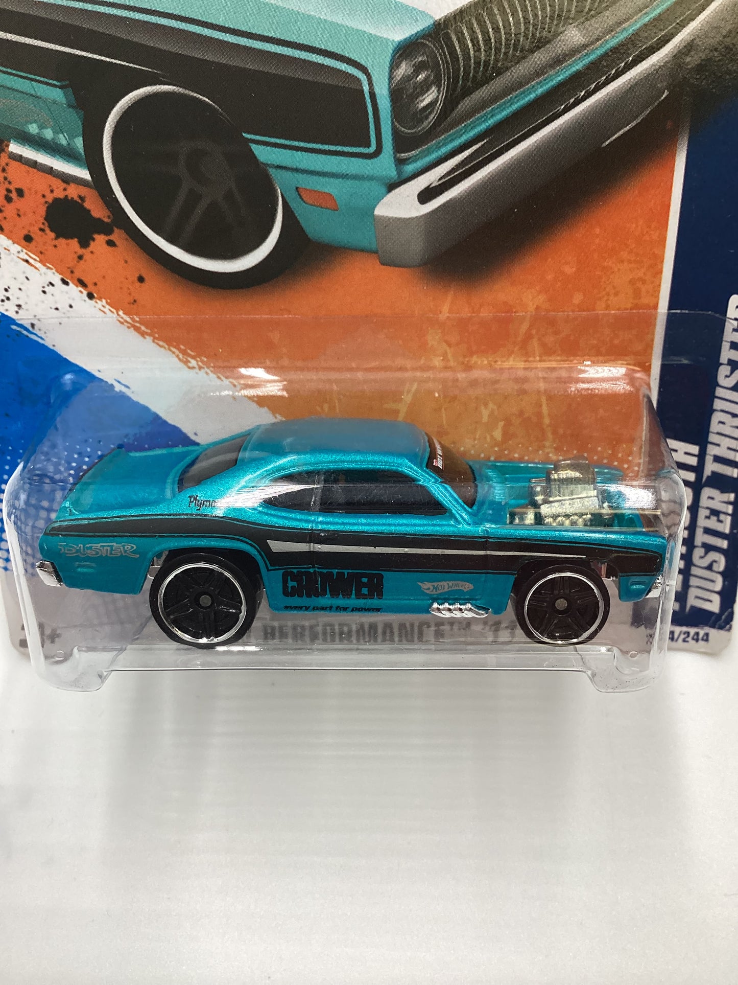 2011 Hot Wheels #134 Plymouth Duster Thruster Blue