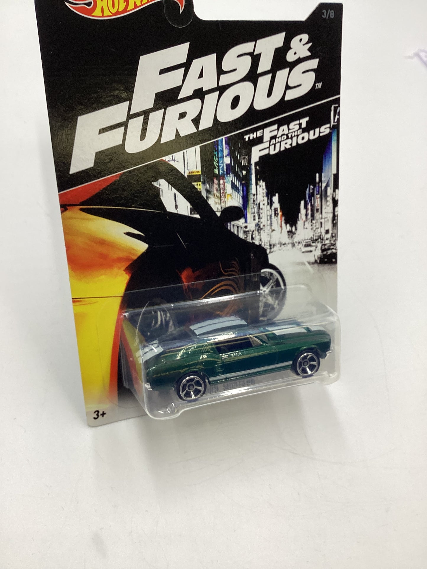 Hot Wheels Fast and Furious #3 67 Ford Mustang Green Walmart Exclusive