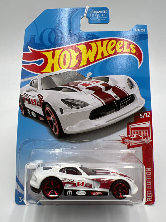 2019 Hot Wheels Target Exclusive Red Edition #124 SRT Viper GTS-R White 148A