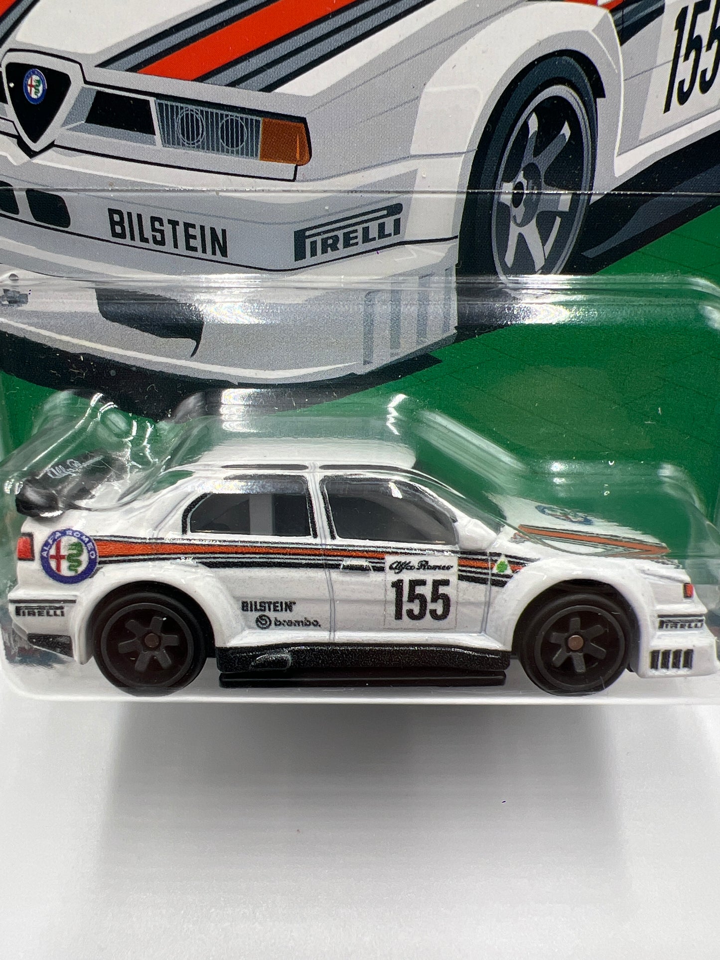 Hot Wheels Car Culture Spettacolare #1 Alfa Romeo 155 V6 Ti White 258C