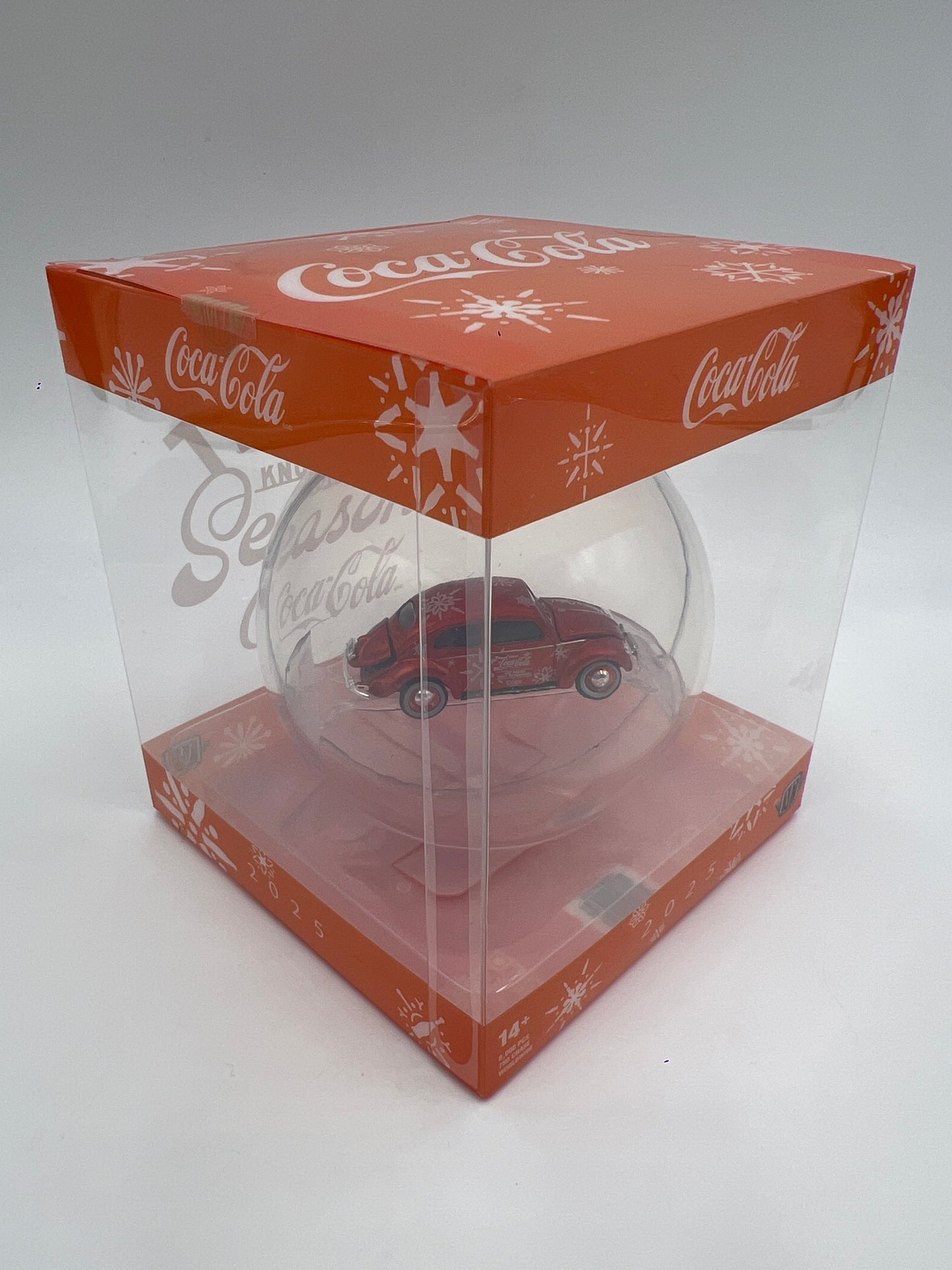 2025 M2 Machines Coca Cola Holiday Christmas Ornaments 1953 Volkswagen Beetle Orange
