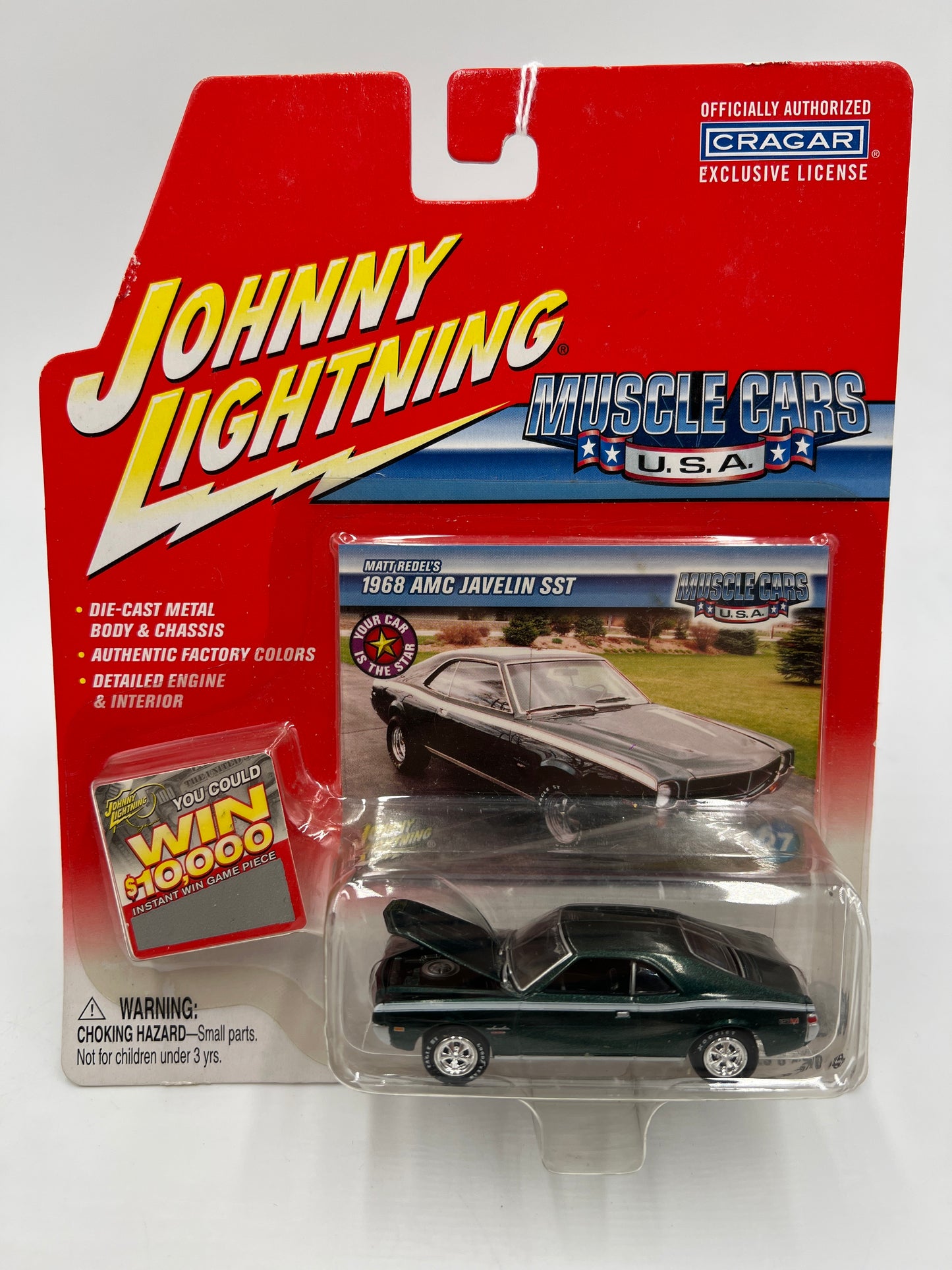 Johnny Lightning Muscle Cars USA #27 1968 AMC Javelin SST Green 220F
