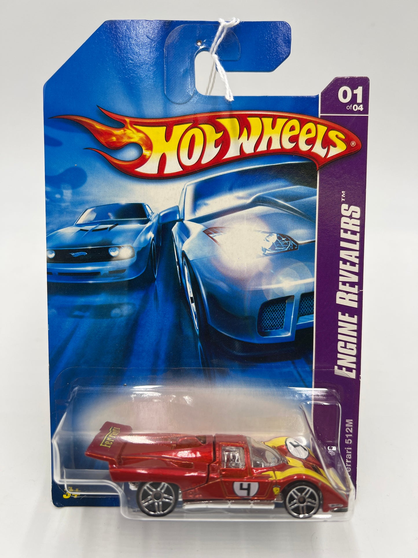 2006 Hot Wheels Engine Revealers #057 Ferrari 512M Orange/Red